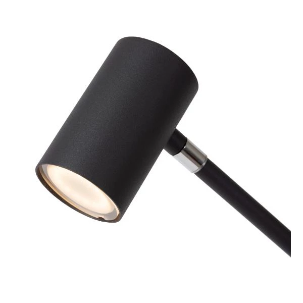 Lucide TIPIK - Oplaadbare Vloerlamp - Accu/Batterij - LED Dimb. - 1x3W 2700K - 3 StepDim - Zwart - detail 1